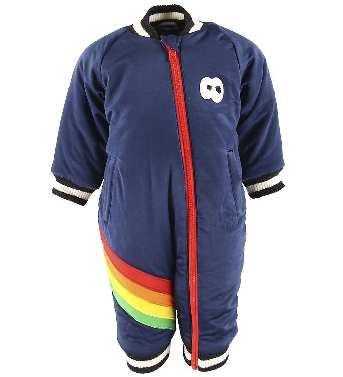 Stella Mccartney Kids Dyneflyverdragt Rainbow Navy